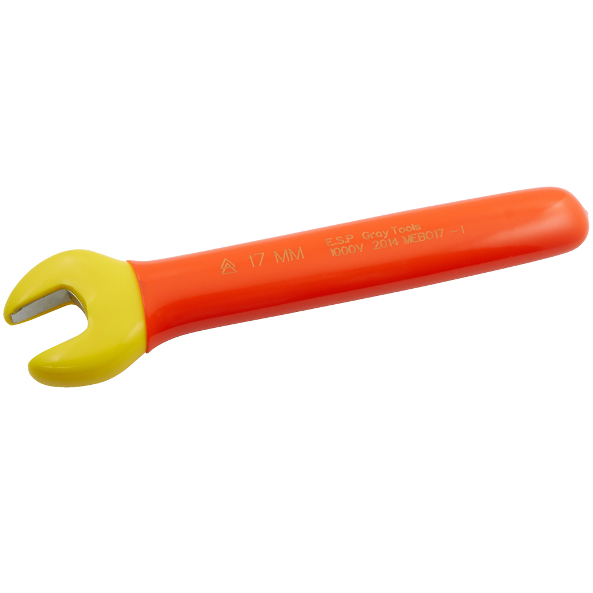 Gray Tools, Open End Wrench 17mm, 1000V Insulated, Model# MEBO17-I